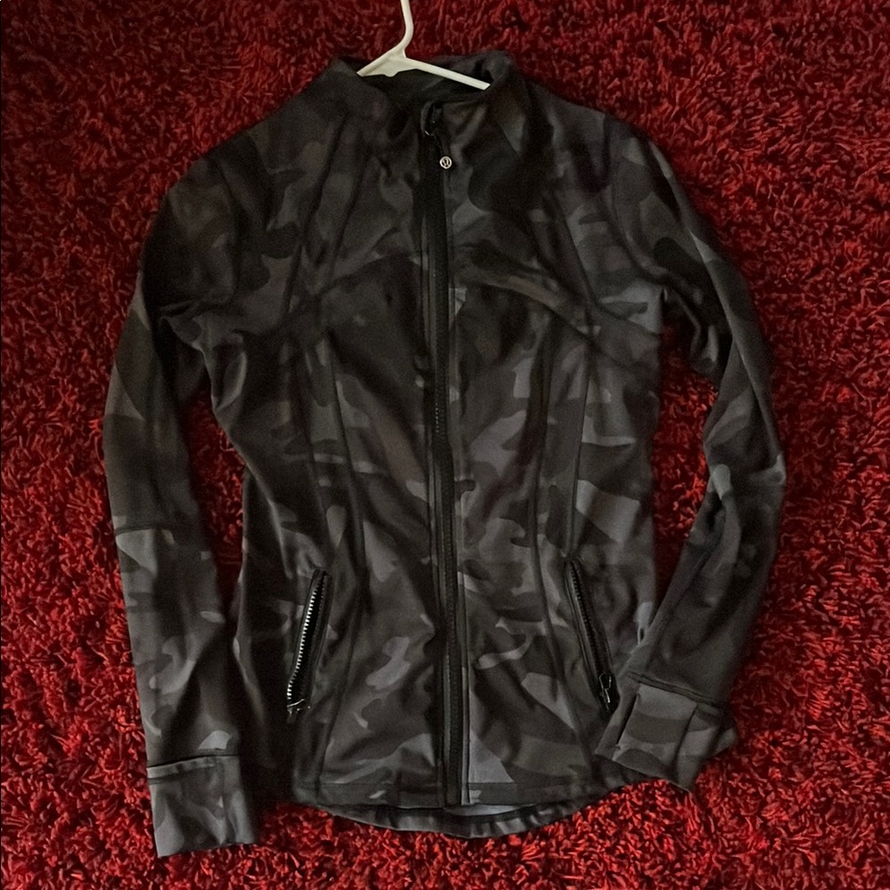 Lululemon Athletica Black Camo Jacket